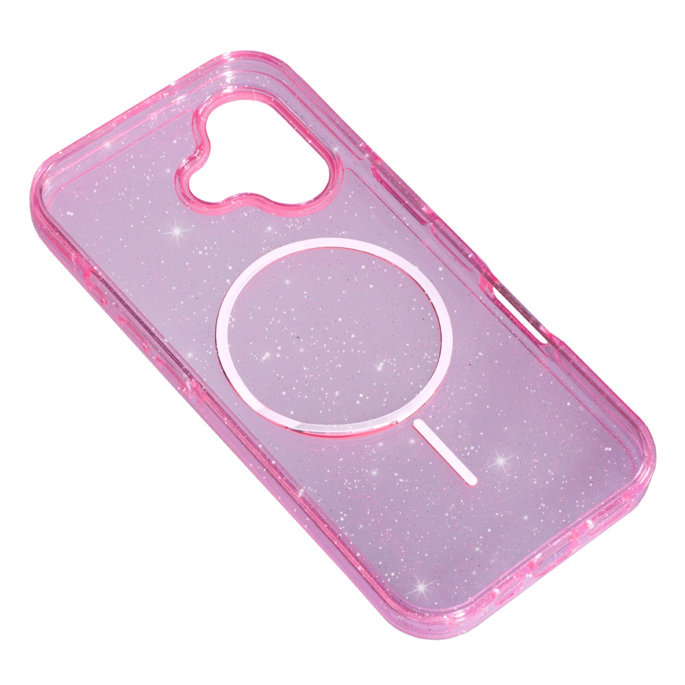 Чохол Silicone SHINE with MAGSAFE для Iphone 17 pink-1