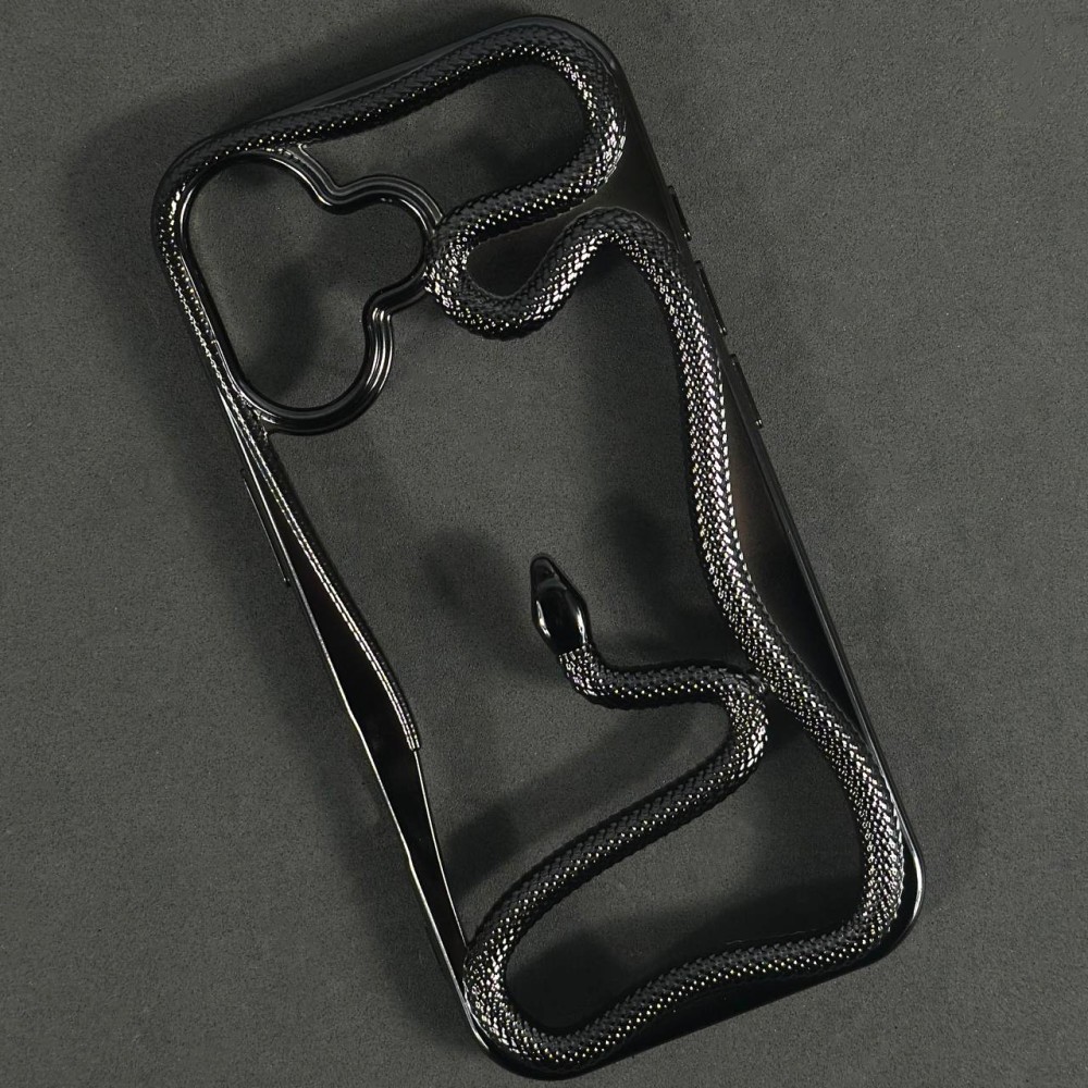 Чохол Snake для iPhone 17 чорний глянцевий-0