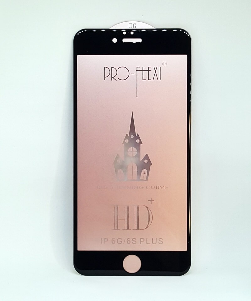 Захисне скло Flexi HD+ для IPhone 6 Plus (Чорне)-0