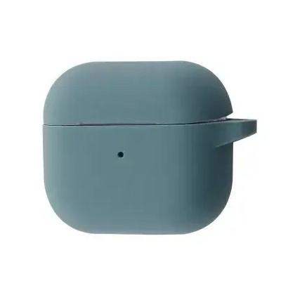 Silicone Case для Airpods 4 з мікрофіброю Pine green