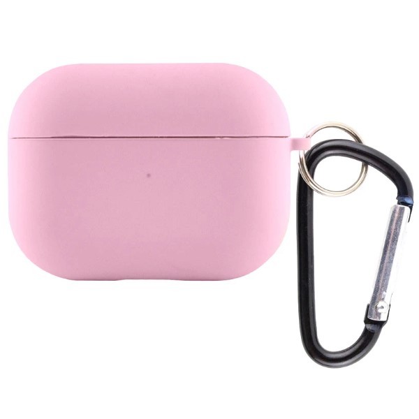 Silicone Case для Airpods 4 з мікрофіброю (Light Pink)-0