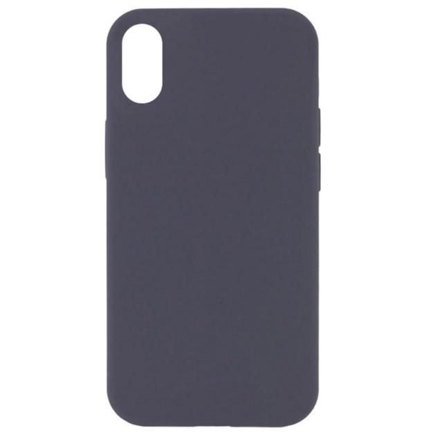 Чохол Silicone Case Full Protective NO LOGO для iPhone X/Xs (Dark grey)