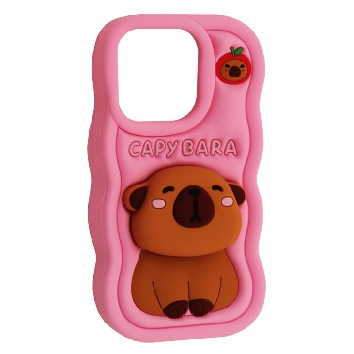 Чохол CAPYBARA for iPhone 11/XR рожевий-0