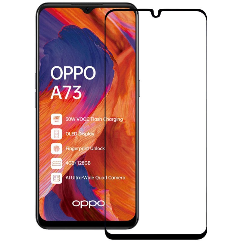 Захисне скло XD+ (full glue) для Oppo A73-0