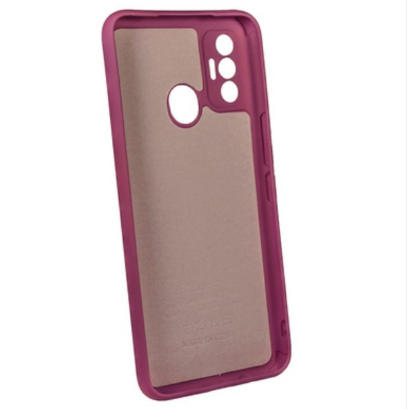 Silicone Cover Full Camera without Logo (A) для Tecno Spark 7 (Marsala)-1