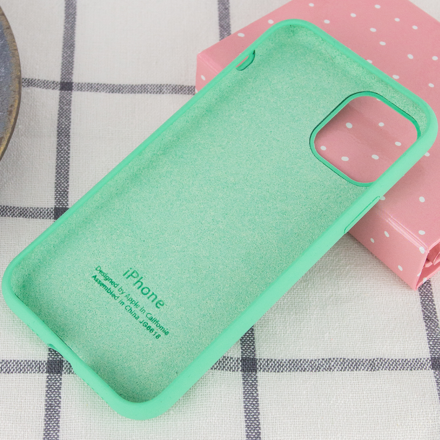 Silicone Case Full Protective (AA) для iPhone 11 (6.1") (Spearmint)-2