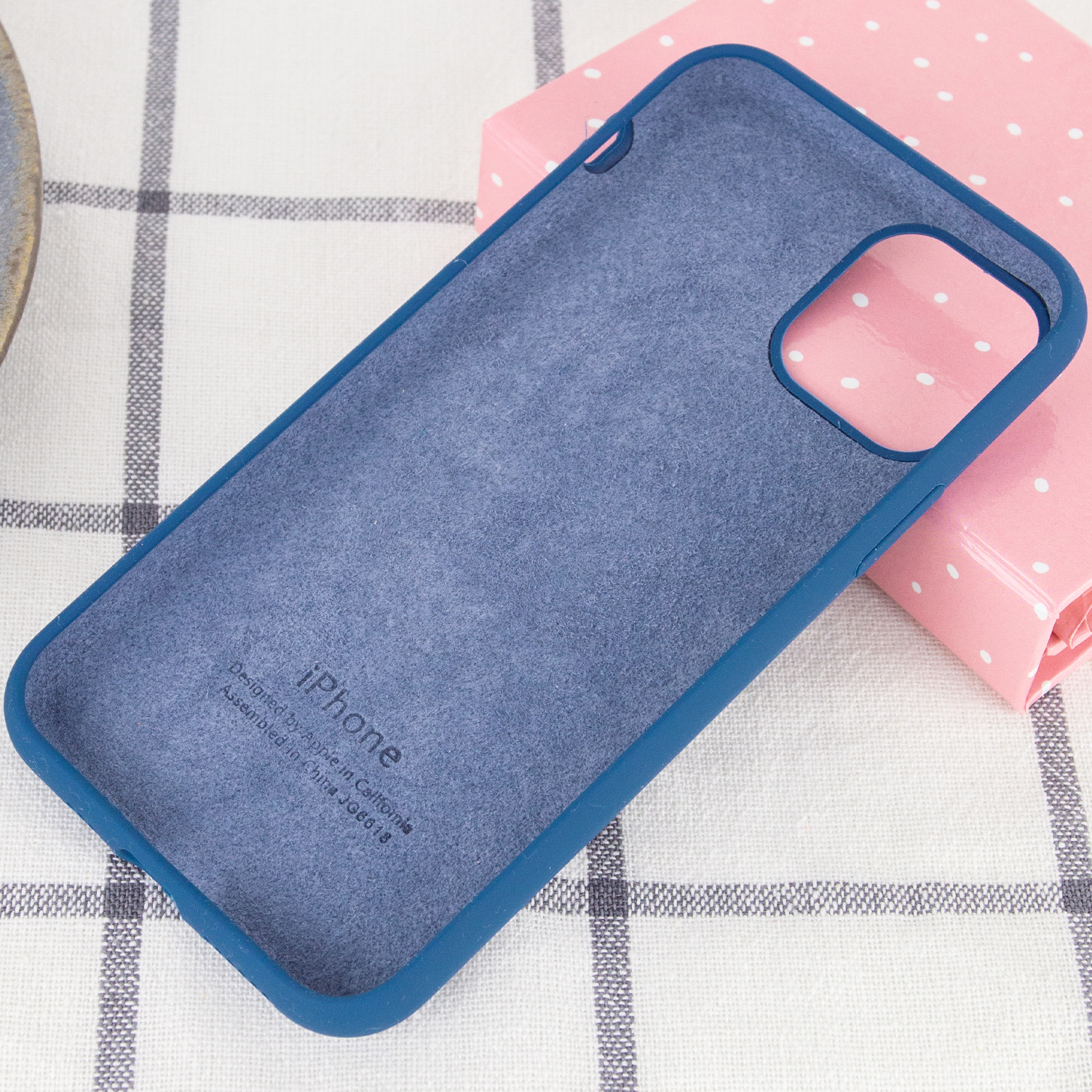 Silicone Case Full Protective для iPhone 15 Pro (Navy Blue)-2