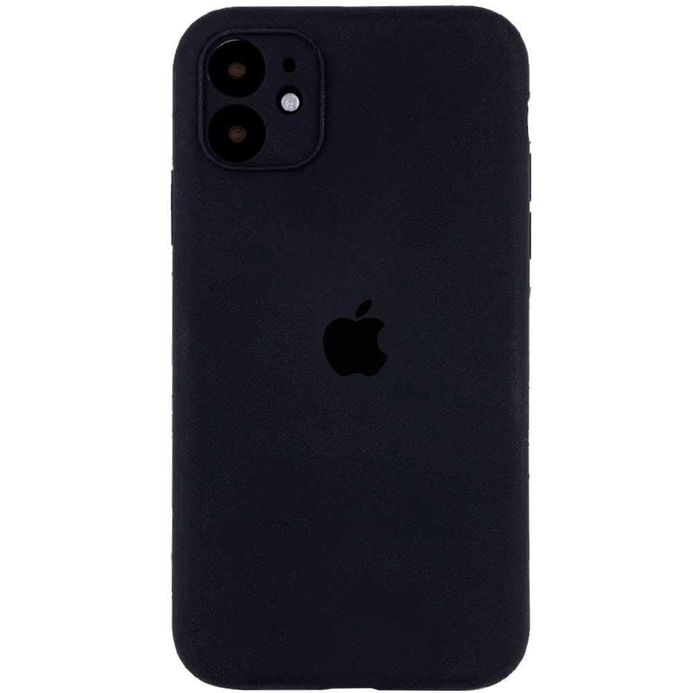 Silicone Case Square Full Camera Protective (AA) для iPhone 11 (Black)-0