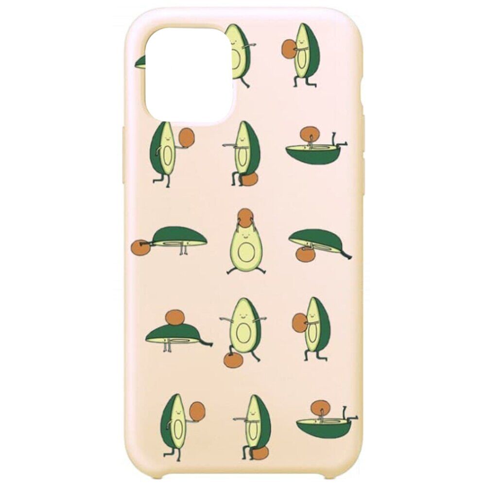 Накладка MiaMi Cartoon для iPhone 11 Pro Pink Sand Avocado-0