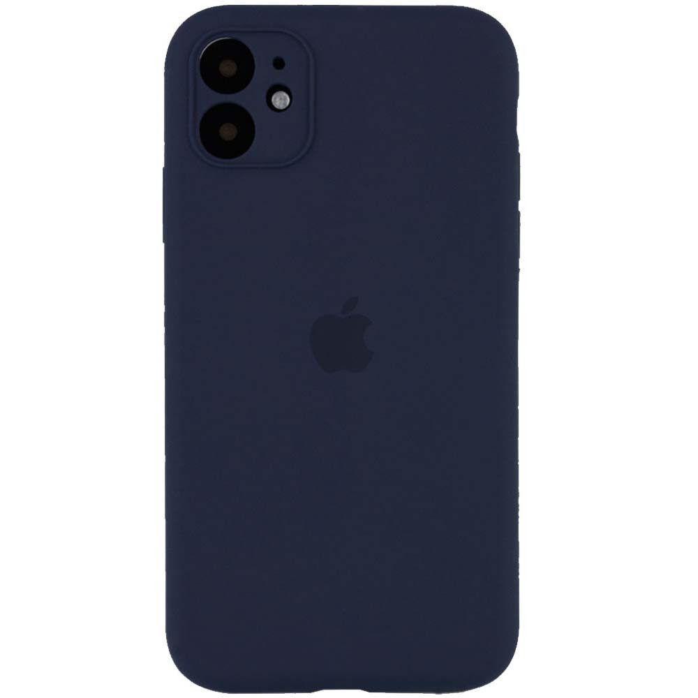 Silicone Case Square Full Camera Protective (AA) для iPhone 11 (Midnight blue)-0