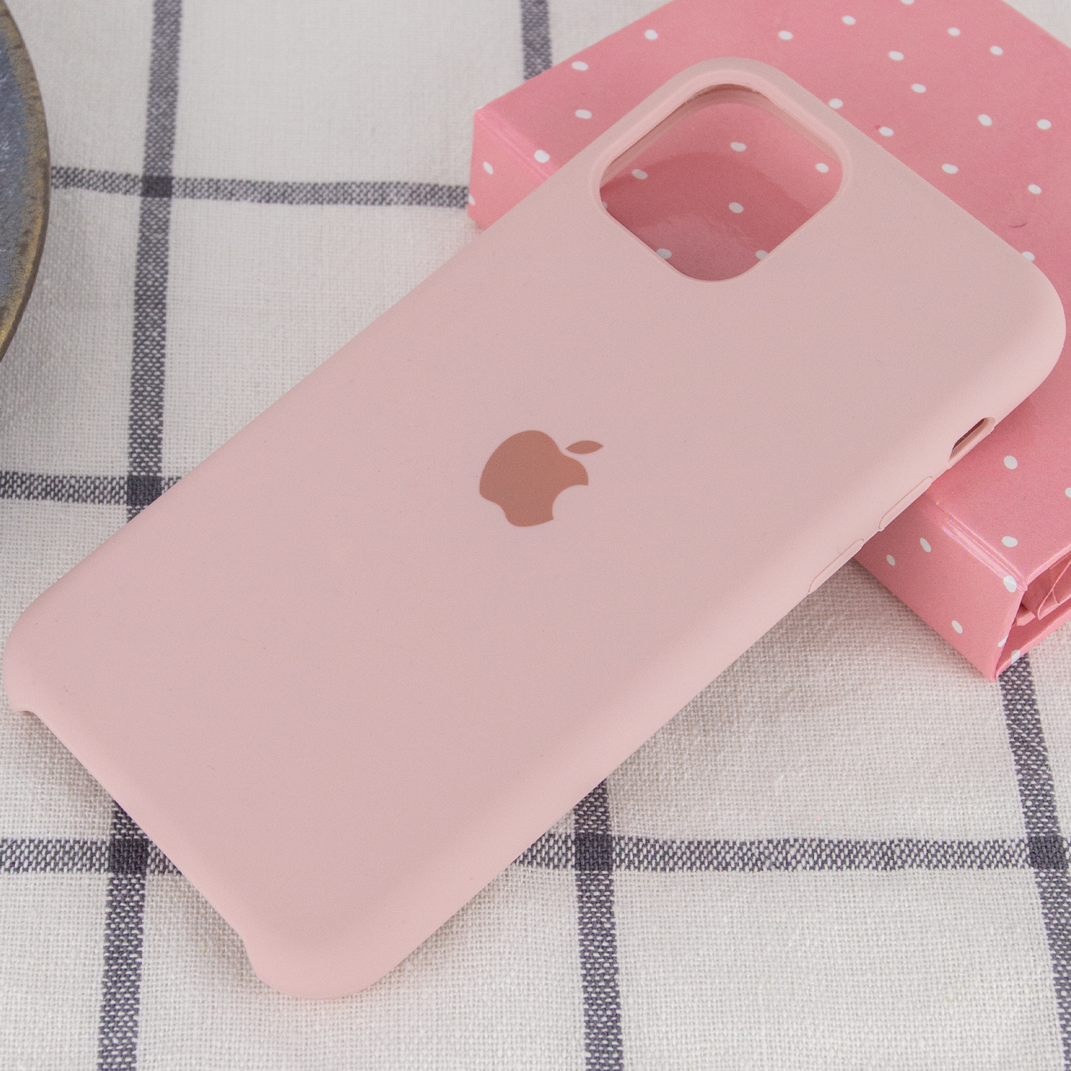 Silicone Case (AA) для iPhone 11 (6.1") (Pink Sand)-1