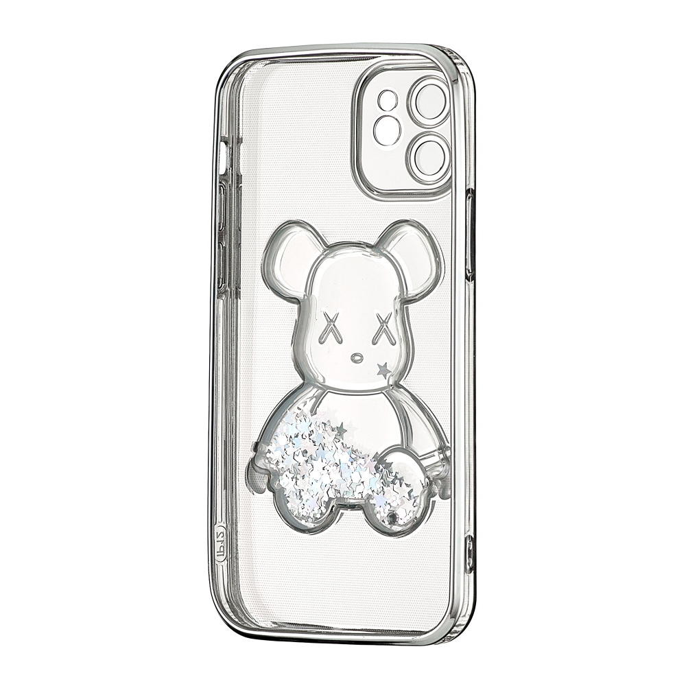 Накладка Shining Bear для IPhone 12 Срібляста-1