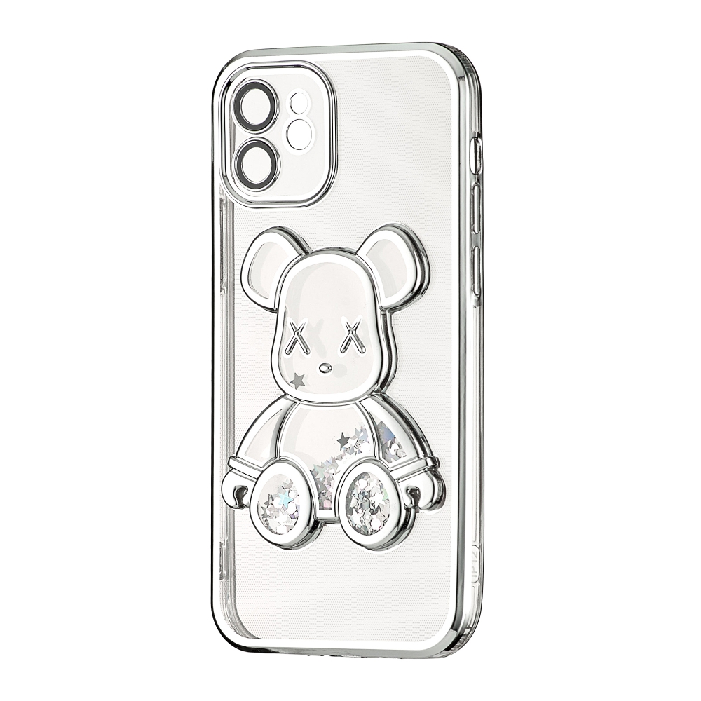 Накладка Shining Bear для IPhone 12 Срібляста-0