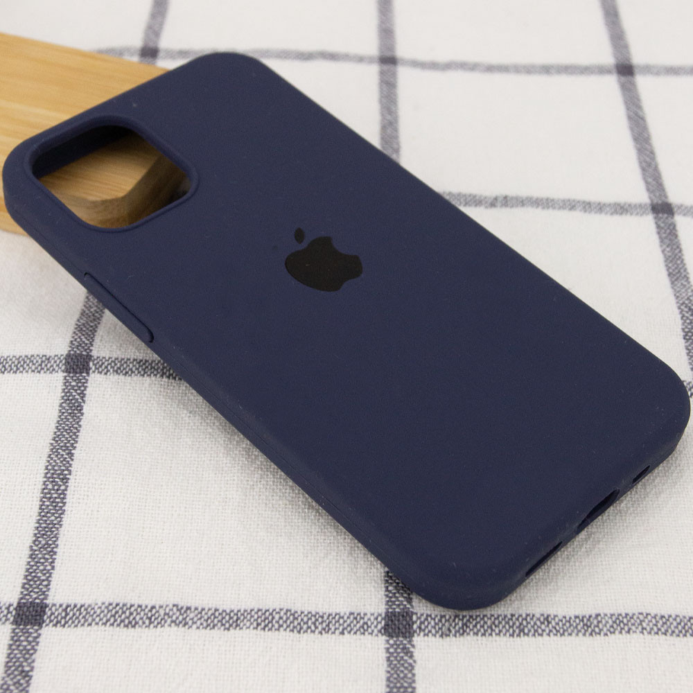 Silicone Case Full Protective (AA) для iPhone 12 Pro Max (6.7") (Midnight Blue)-1