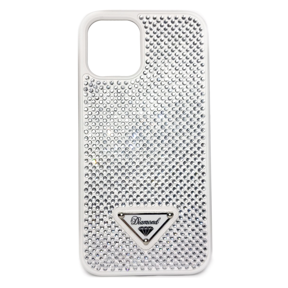 Накладка Diamonds для Iphone 12/12 Pro (White)-0