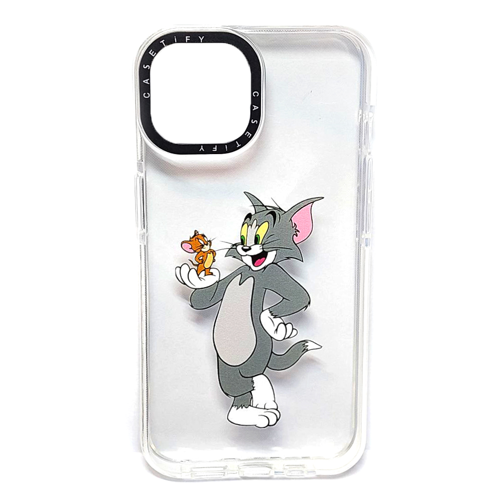 Накладка Transparent CaseTify для  IPhone 13/14 Кіт-0