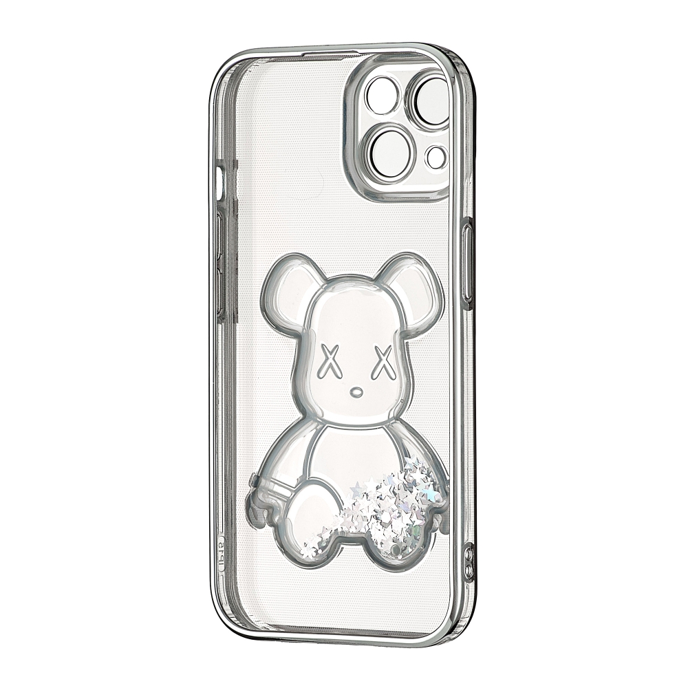 Накладка Shining Bear для IPhone 13 Срібляста-1