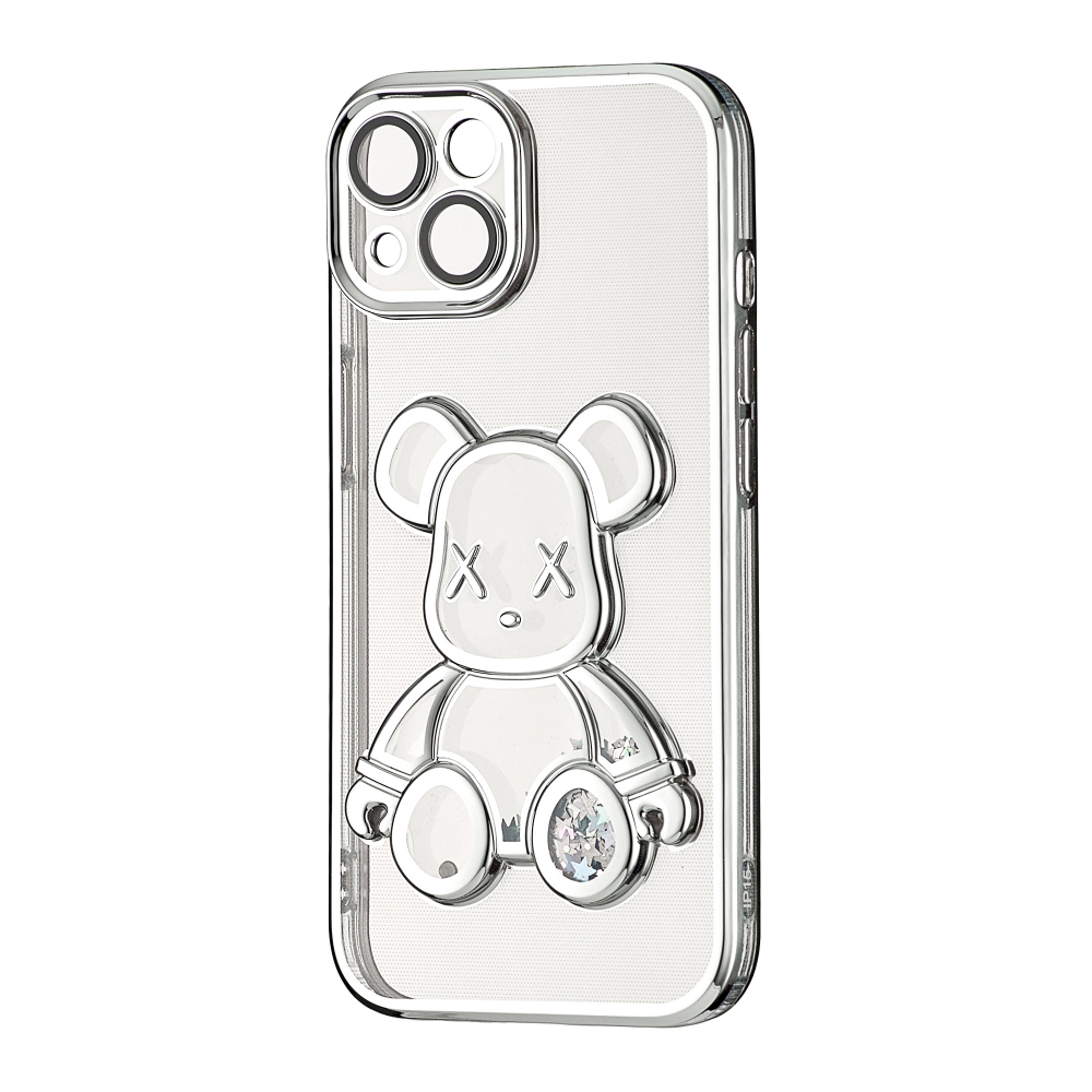 Накладка Shining Bear для IPhone 14 Срібляста-0