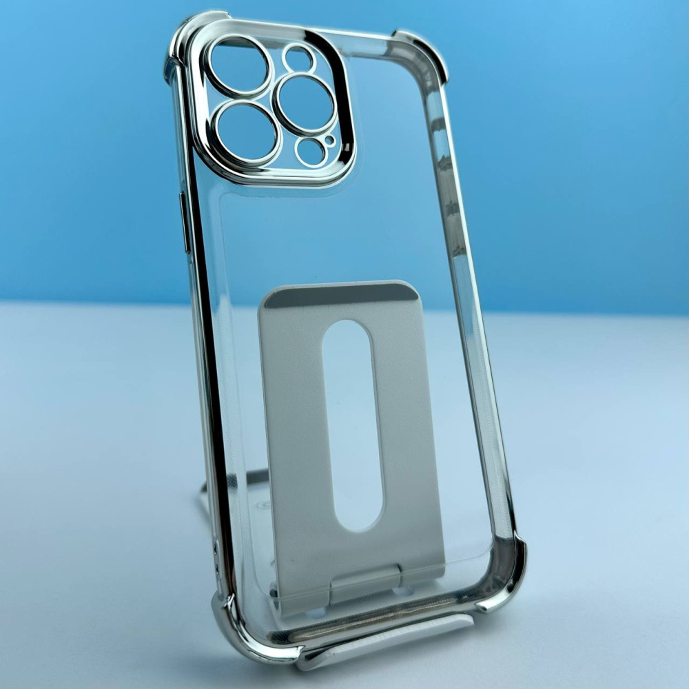 Накладка WXD Electroplated Side Colors для Iphone 15 Pro (Срібляста)-0