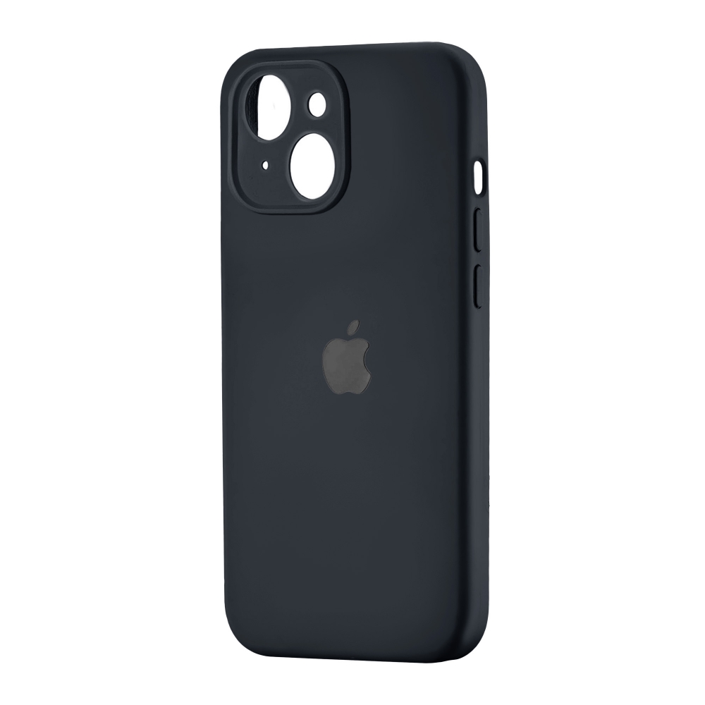 Silicone Case Square Full Camera Protective (AA) для iPhone 15  (Black)-0