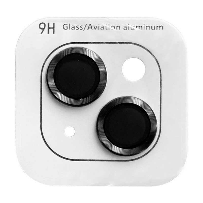 Захисне скло Metal Classic на камеру (в упак.) для  iPhone 15 (6.1") / 15 Plus (6.7") (Black)-0