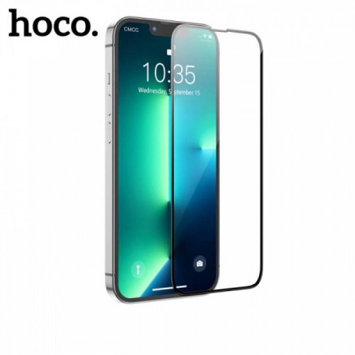 Захисне скло Hoco Full screen HD 5D large arc tempered glass для iPhone 15 Plus/16  Plus-0