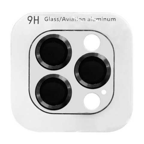 Захисне скло Metal Classic на камеру (в упак.) для iPhone 15 (6.1") / 15 Plus (6.7") (Titanium grey)-0