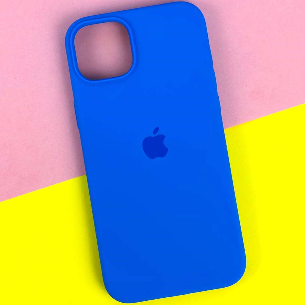 Silicone Case Full Protective (AA) для iPhone 15 (Light blue)-0