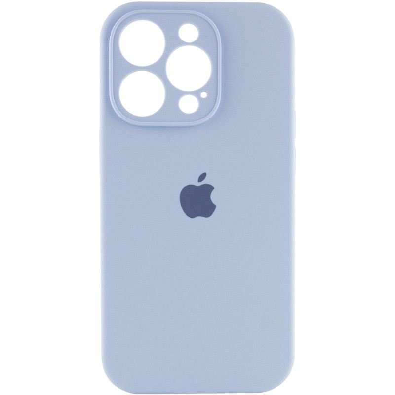 Silicone Case Full Camera Protective (AA) для iPhone 15 Pro (Lilac blue)-0