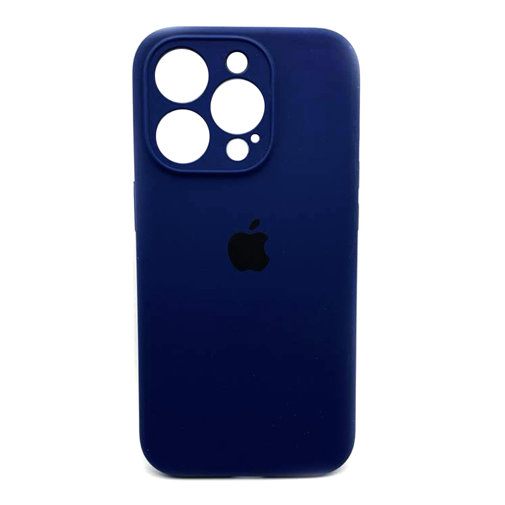 Silicone Case Full Camera Protective (AA) для iPhone 15 Pro Max (Midnight blue)-0