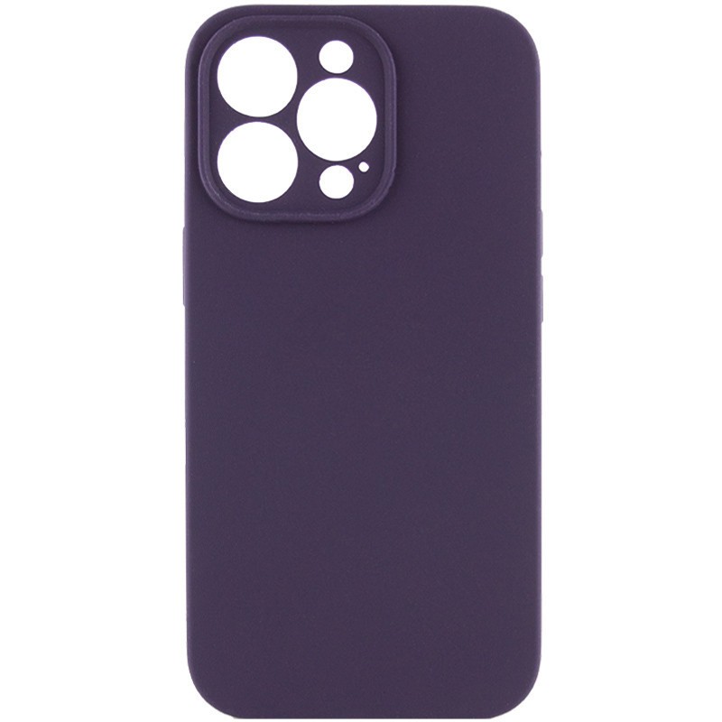 Silicone Case Full Camera Protective (AA) для iPhone 15 Pro (Dark purple)-0