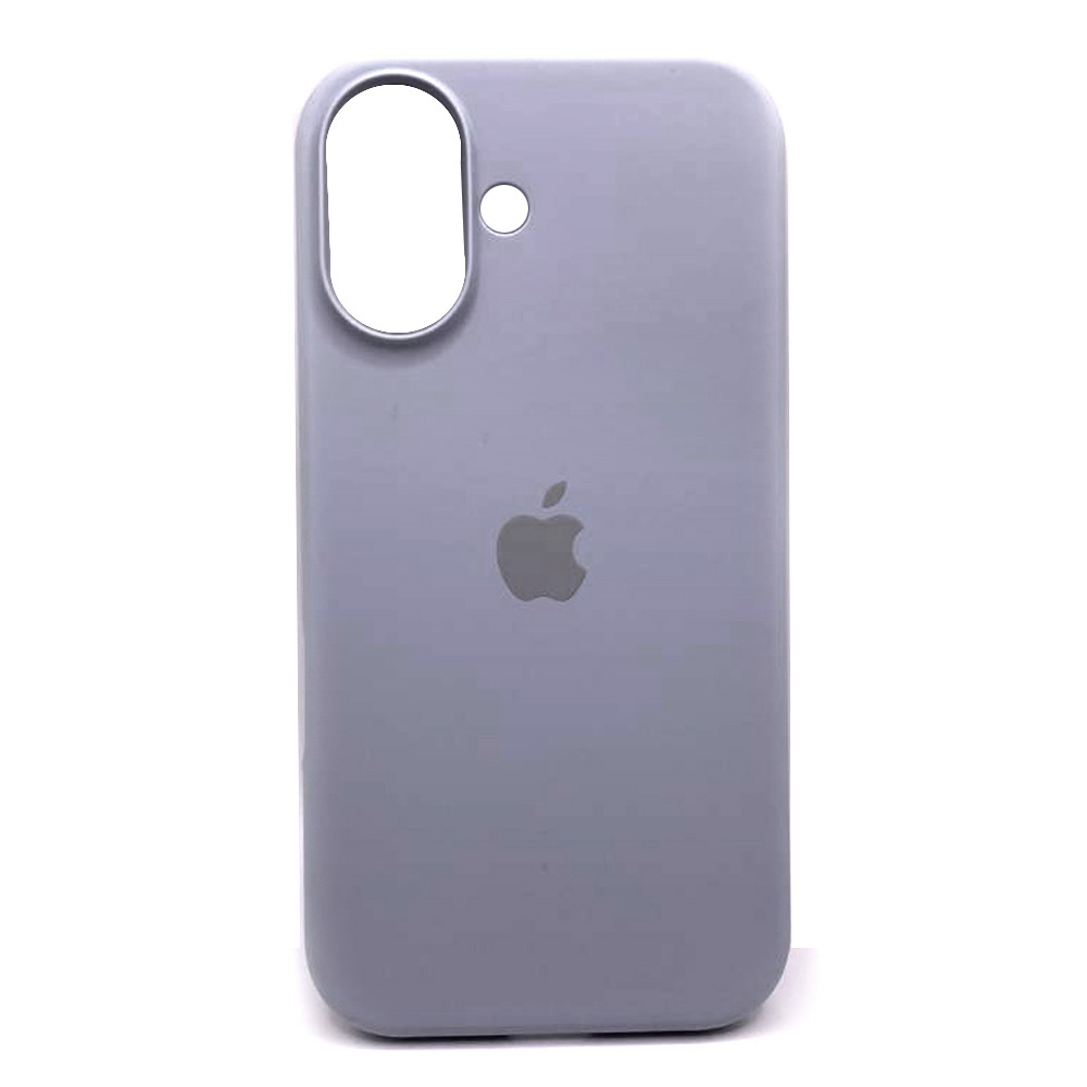 Silicone Case Full Protective (AA) для iPhone 16  (Light grey)-0