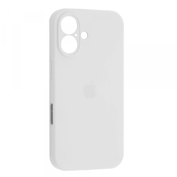 Silicone Case Full Camera Protective (AA) для iPhone 16 Plus (White)-0