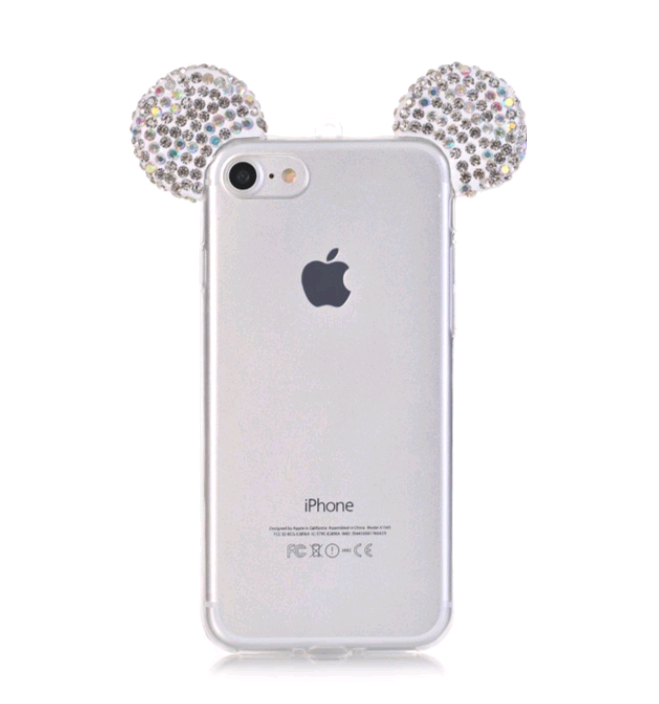 Накладка Mickey Diamond Silicon Case for iPhone 4-0