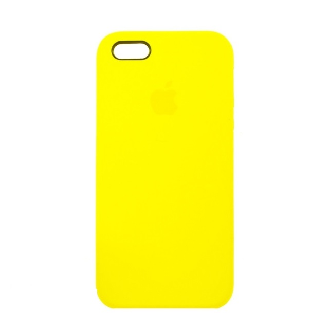 Накладка Silicone Case для iPhone 5/5S/SE (Yellow)-0