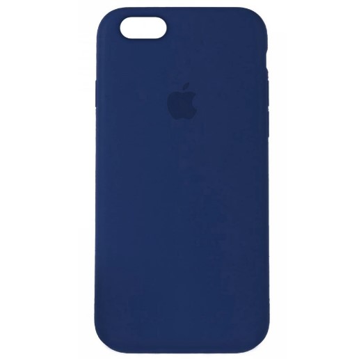 Silicone Case Full Protective (AA) для iPhone 6 Plus (Midnight Blue)-0