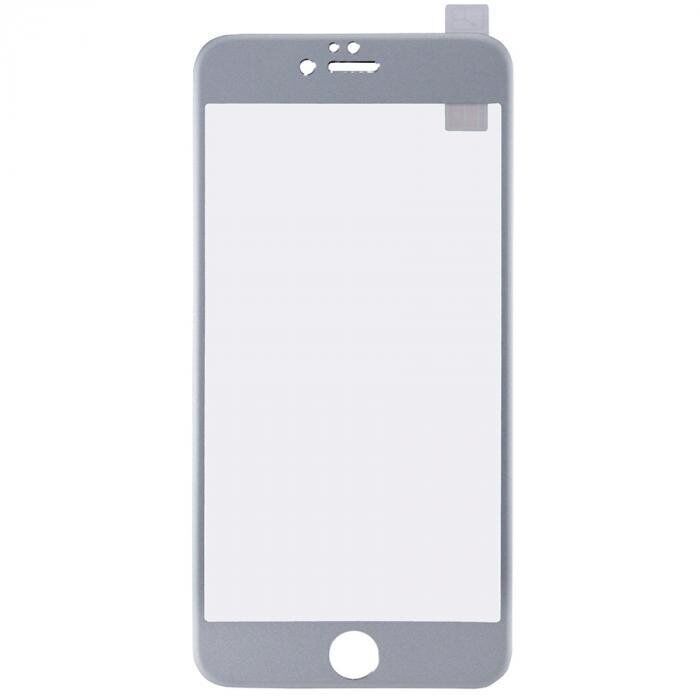 Захисне скло(NP) 4D Metal Front iPhone 6 Plus (срібне)-0