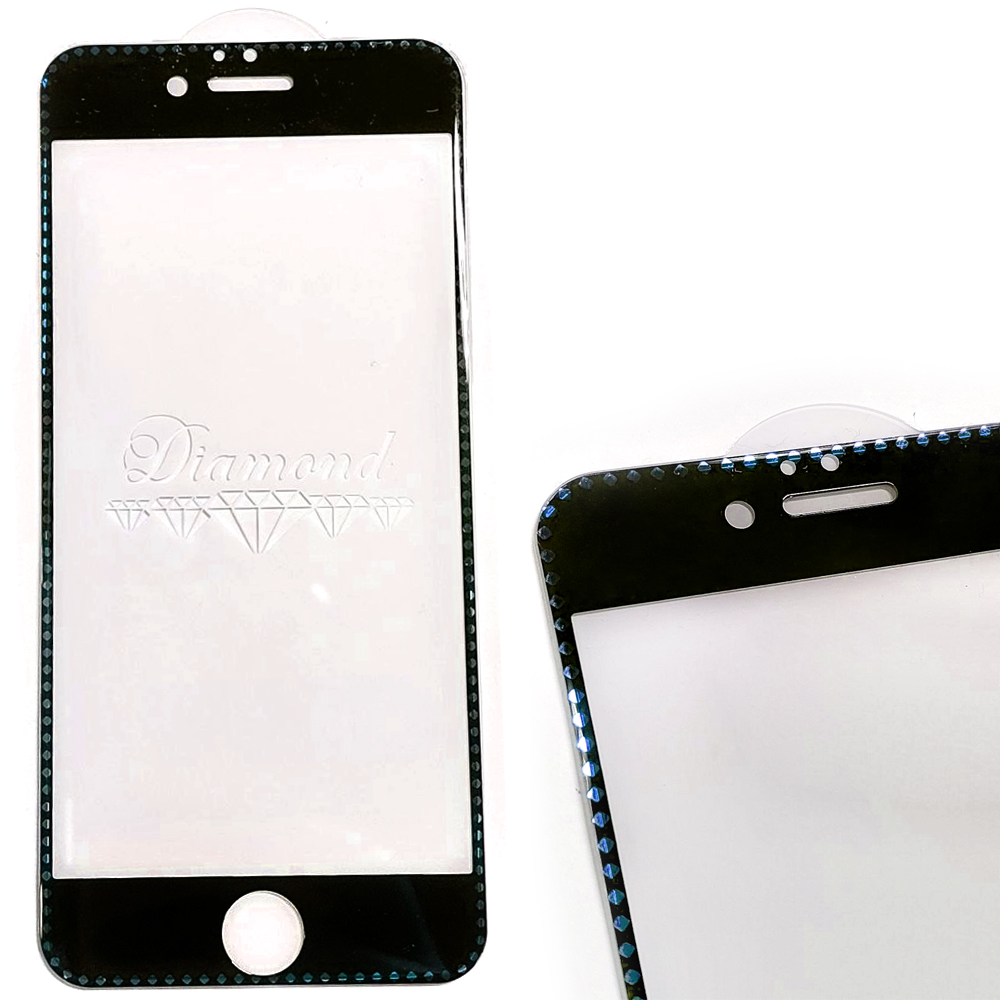 Захисне скло DK Diamond Full Glue для Iphone 6/6s (Ch) блакитне-0