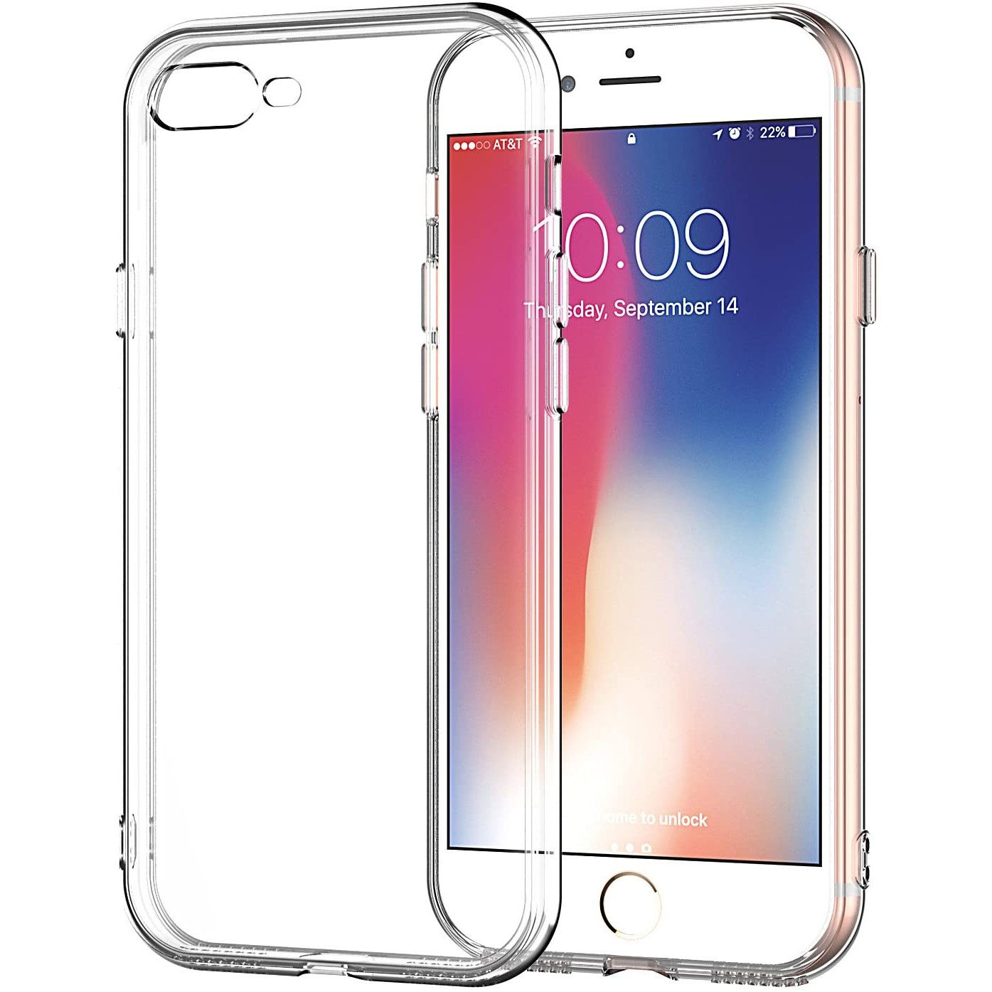 Накладка Epic Transparent 1,0mm для IPhone 7 Plus/8 Plus прозора-0