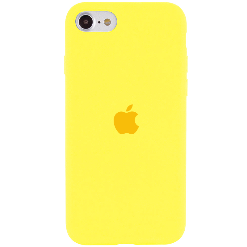 Silicone Case Full Protective (AA) для iPhone 6/6S (Yellow)-0