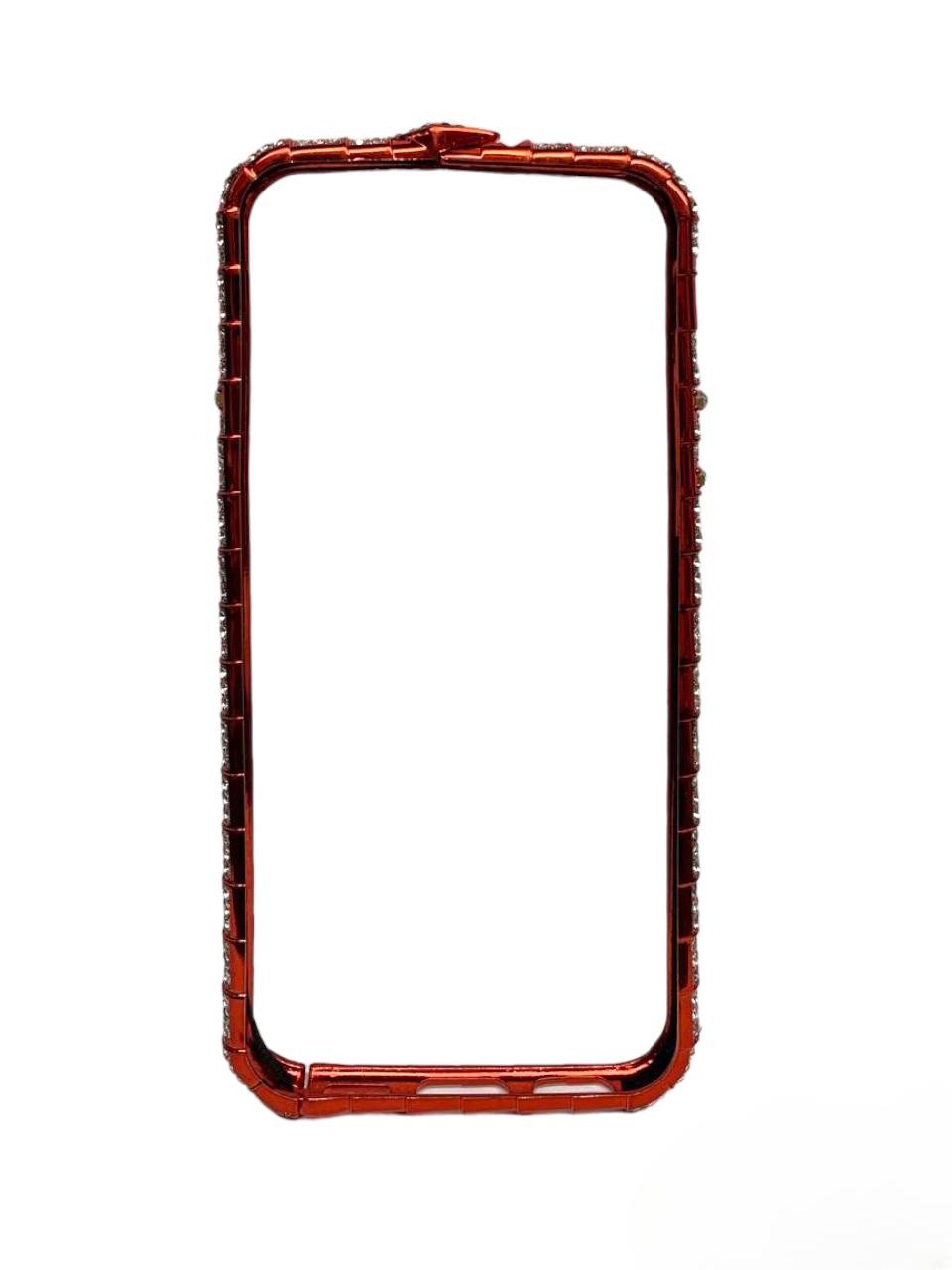 BVLGARI бампер змея iPhone 6/6s/7/8 (red)-0