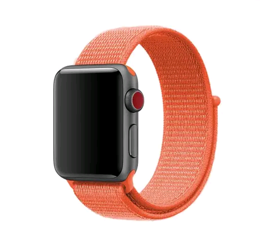 Ремінець Nylon для Apple Watch 42/44/45/49mm помаранчевий-0