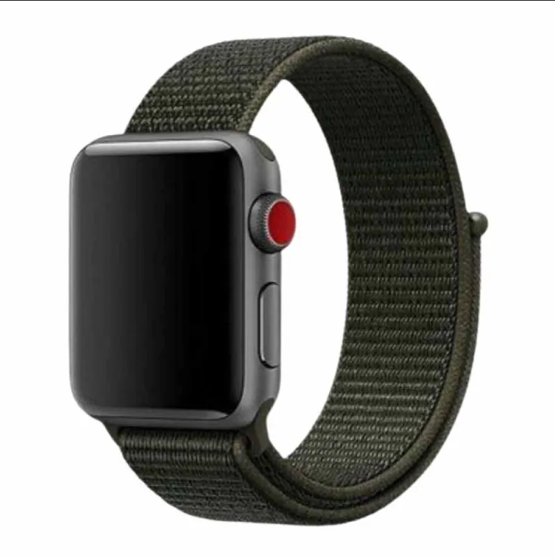 Ремінець Nylon для Apple Watch 38/40/41 mm Army Green-0