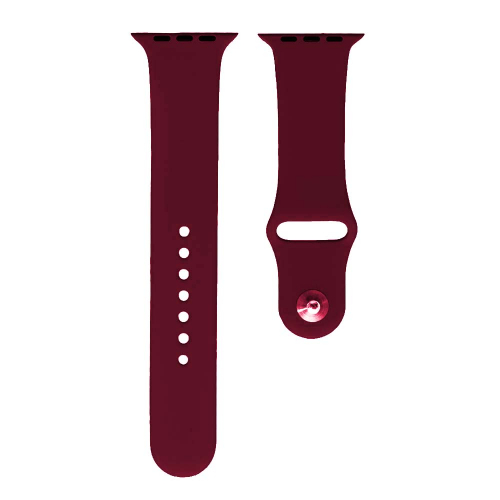 Ремінець Silicone (S) для Watch 42mm/44mm/45mm  (Marsala)-0