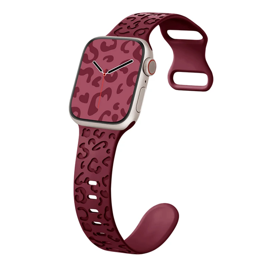 Ремінець Silicone Leo для Apple Watch 42mm/44mm/45mm49mm (Marsala)-0