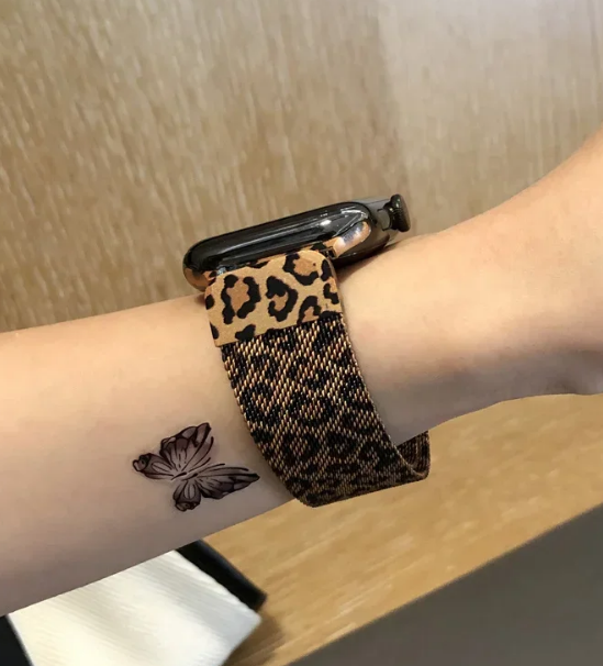 Ремінець Milanese Loop Watch 38/40/41mm  (Leopard)-0