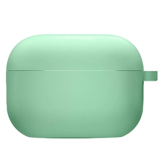 Silicone Case для Airpods 4 з мікрофіброю  (Spearmint)-0