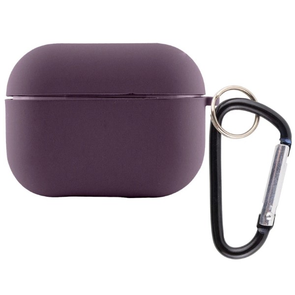 Silicone Case для Airpods 4 з мікрофіброю (Elderberry)-0