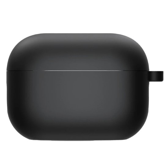 Silicone Case для Airpods 4 з мікрофіброю (Black)-0