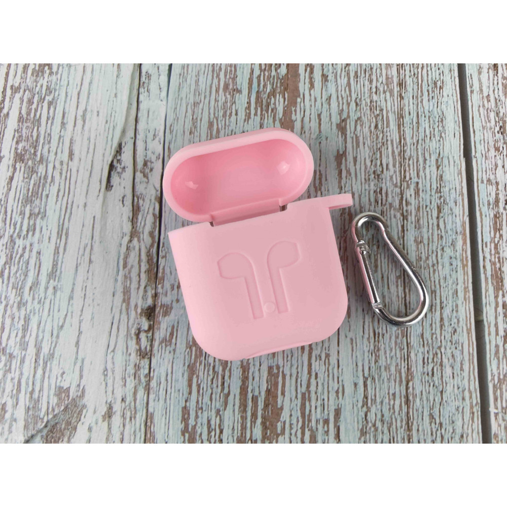 Silicone case для AirPods carbine (Light pink)-0